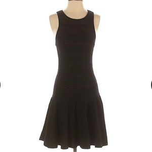 Alice + Olivia Black Wool dress
